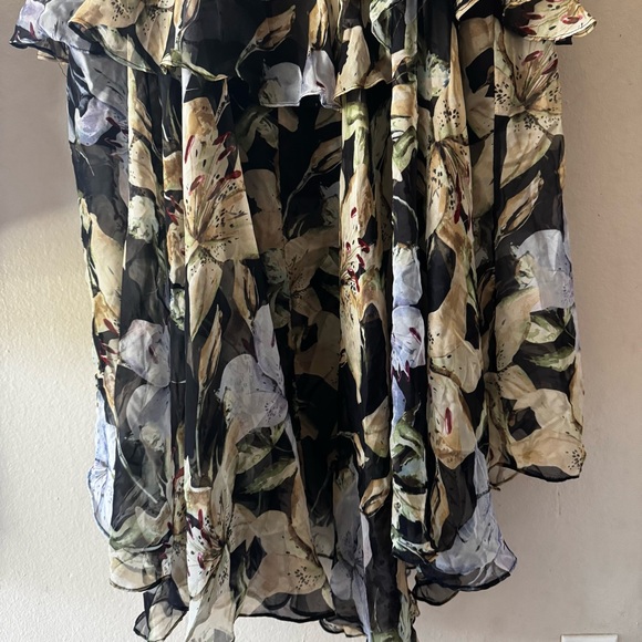 ASTR the label strapless Floral Ruffle Maxi Dress size XL - Picture 6 of 7